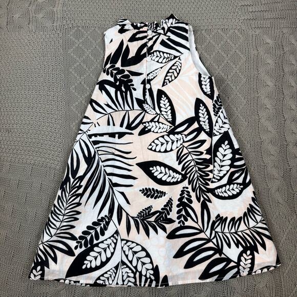 Janie & Jack Floral Sleeveless Dress in Black, Blush and Cream Leaf Pattern ~ 4 - Picture 11 of 15